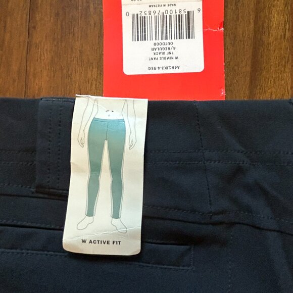 NWT The North Face Women Active Fit Lightweight Stretch Black Pants Size 4 - Picture 7 of 16